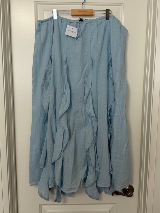 American Eagle Outfitters Dresses & Skirts - Light Blue Ruffle Maxi Skirt - American Eagle